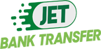 Bank Transfer logo in black with an old school style bank building icon on the left and the words bank transfer above on another on the right