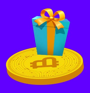 Gift on top of bitcoin