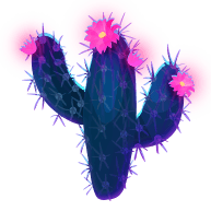 blue cactus